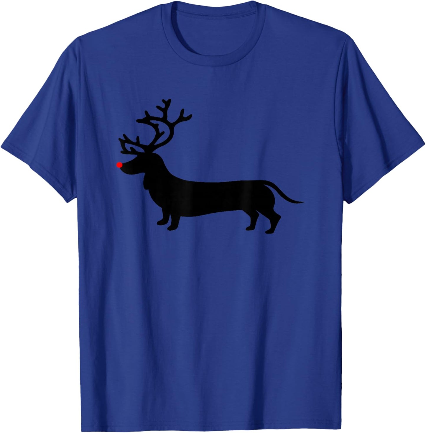 Dachshund Christmas Reindeer Wiener Dog Family Mom Dad T-Shirt - T-Shirt | Royal