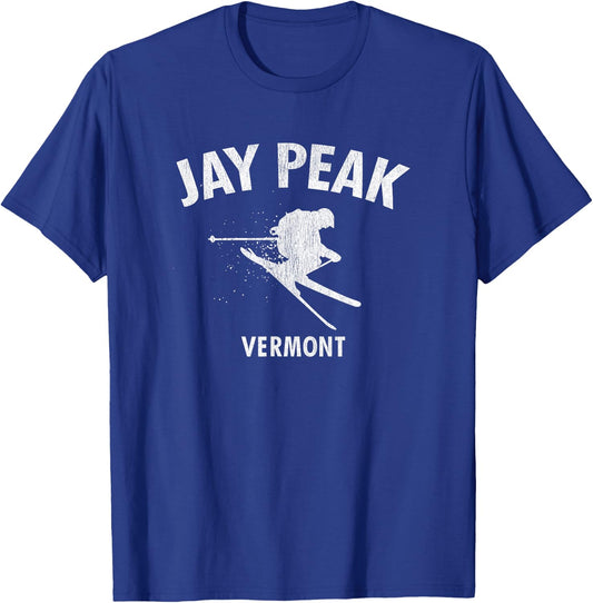 Jay Peak Skiing Vermont Ski T-Shirt - T-Shirt | Royal