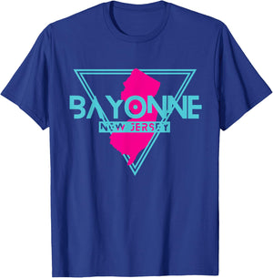 Bayonne New Jersey T Shirt Triangle NJ Souvenirs T-Shirt - T-Shirt | Royal