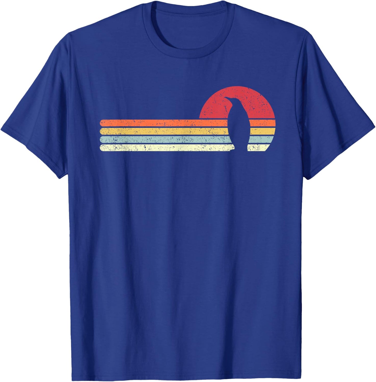 Penguin Shirt. Retro Style T-Shirt - T-Shirt | Royal