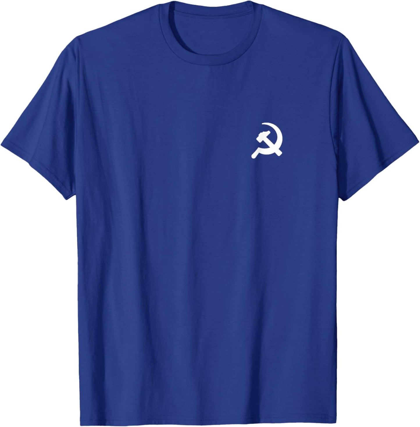 Hammer Sickle Minimalist Graphic Communism Socialism T-Shirt - T-Shirt | Royal