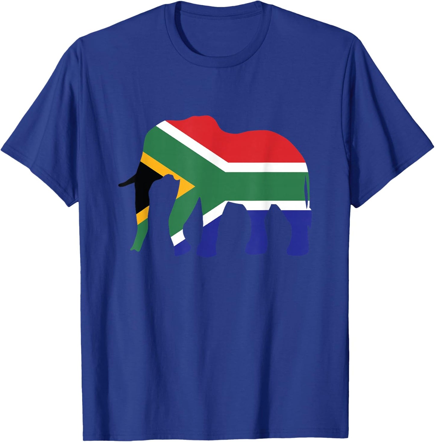Elephant South Africa African Flag Wild Safari Gift T-Shirt - T-Shirt | Royal