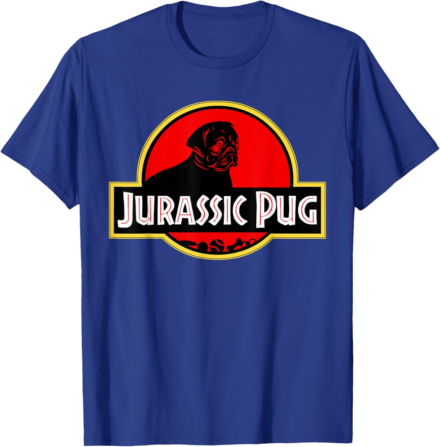 Funny Pug - Jurassic Pug for Dog lovers to Halloween T-Shirt - T-Shirt | Royal