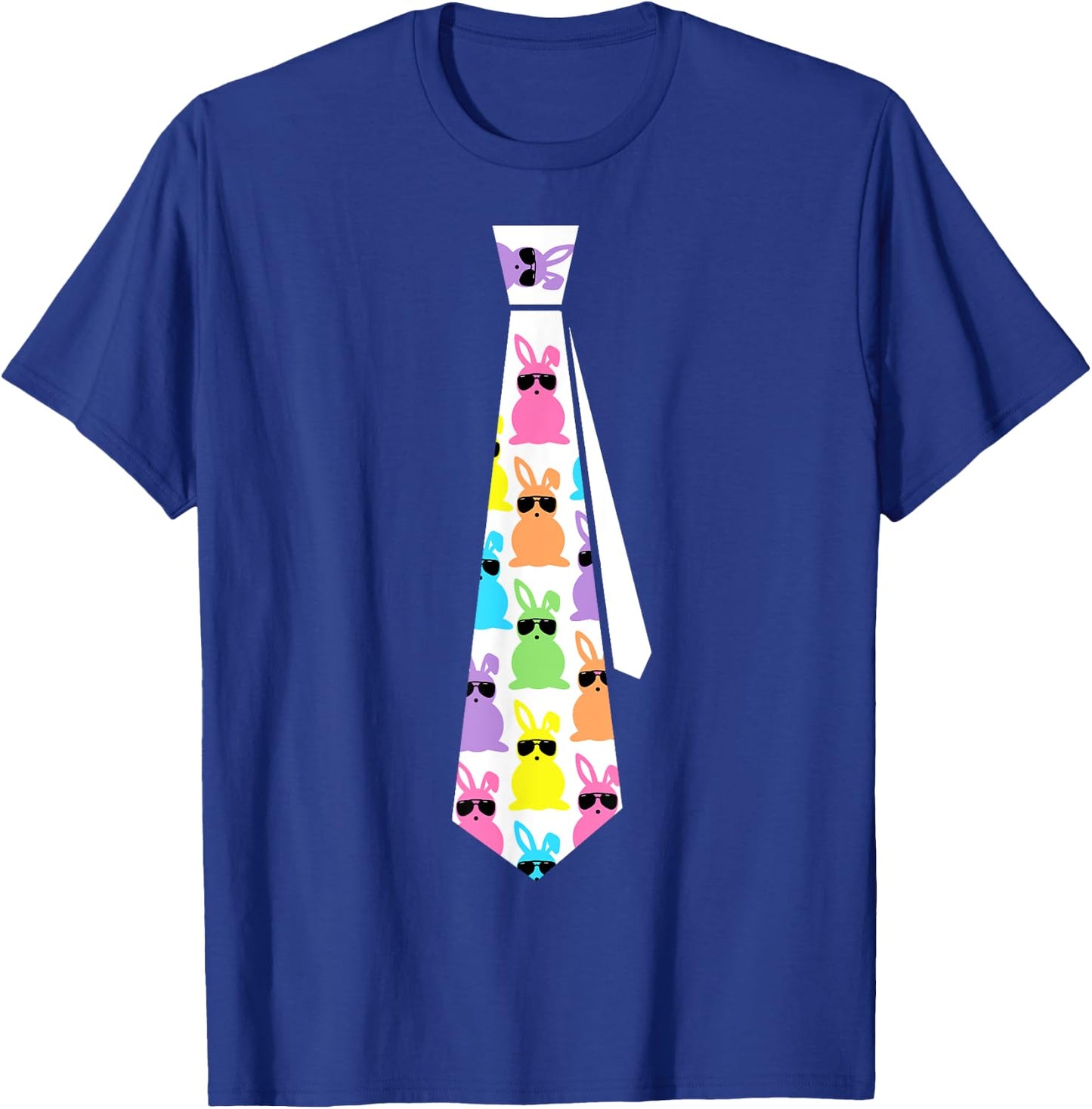 Easter Bunny Tie Funny Graphic for Boys Toddlers Men T-Shirt - T-Shirt | Royal
