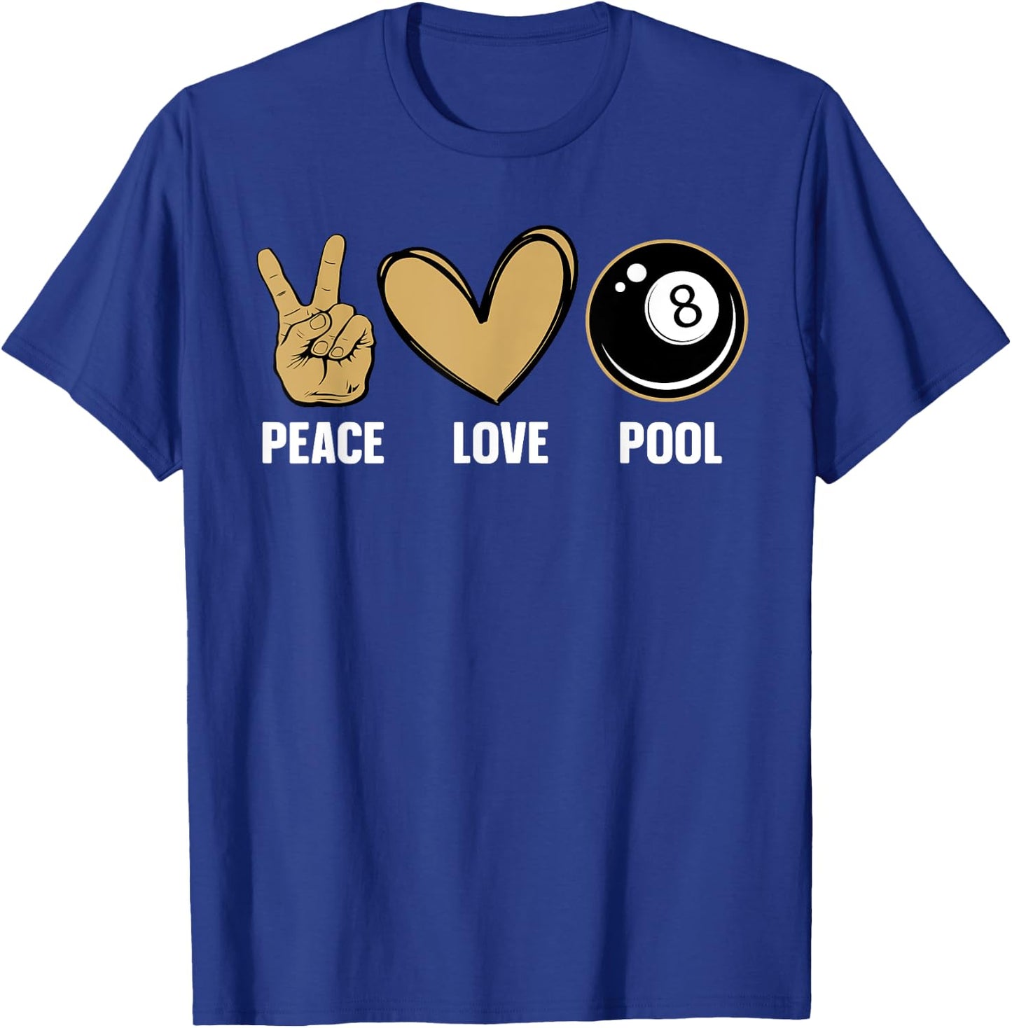 Cool 8 Ball Pool Lover Design Women Billiard Player T-Shirt - T-Shirt | Royal