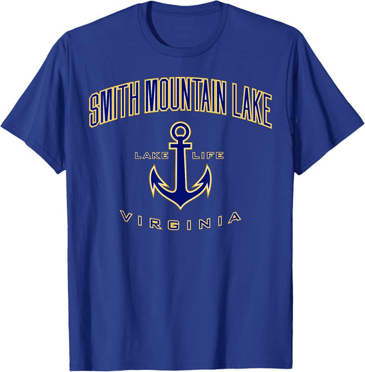 Smith Mountain Lake VA Shirt , Men, Girls & Boys T-Shirt - T-Shirt | Royal
