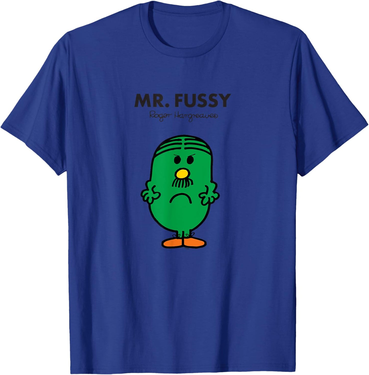 Mr. Men Mr. Fussy T-Shirt - T-Shirt | Royal