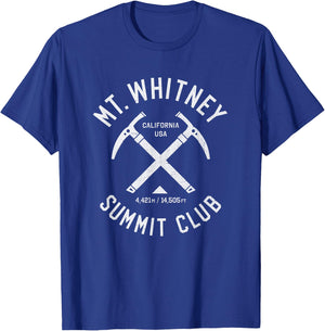 Mt Whitney Summit Club | I climbed Mount Whitney T-Shirt - T-Shirt | Royal