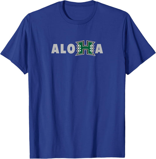 University of Hawaii Rainbow Warriors Aloha T-Shirt - T-Shirt | Royal