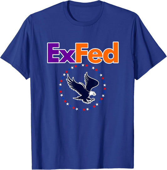 Funny Retired Federal Government Worker EX FED T-Shirt - T-Shirt | Royal