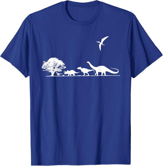 Dinosaurs Prehistoric Dinosaur Kids Or Adults Dino T-Shirt - T-Shirt | Royal