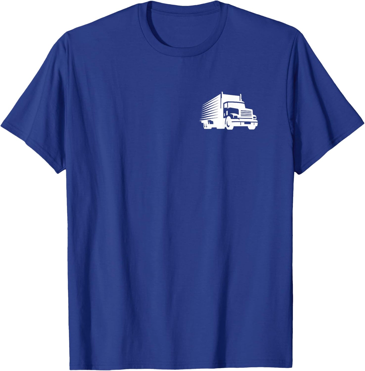 Trucker Logo Truck Simple Trucker T-Shirt - T-Shirt | Royal