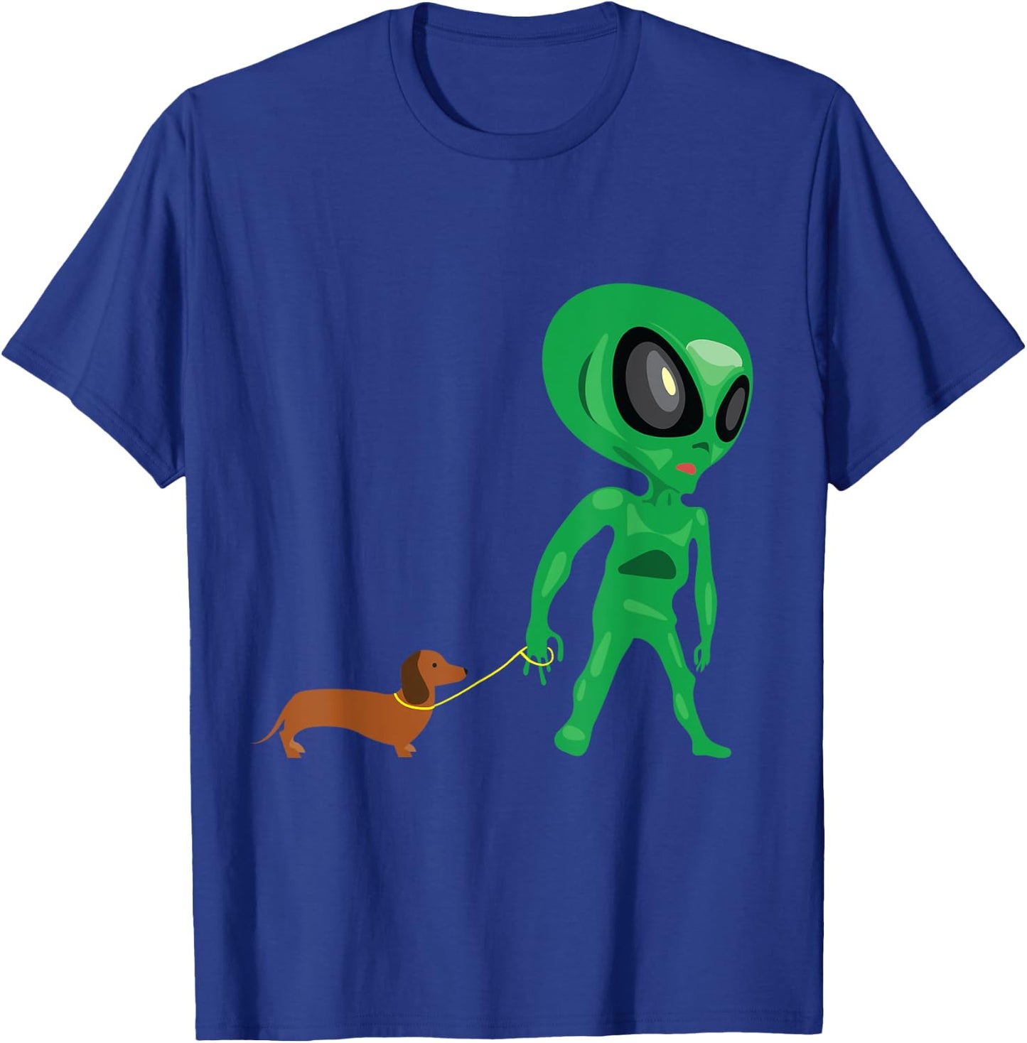 Funny Dachshund Alien Wiener Dog Women T-Shirt - T-Shirt | Royal