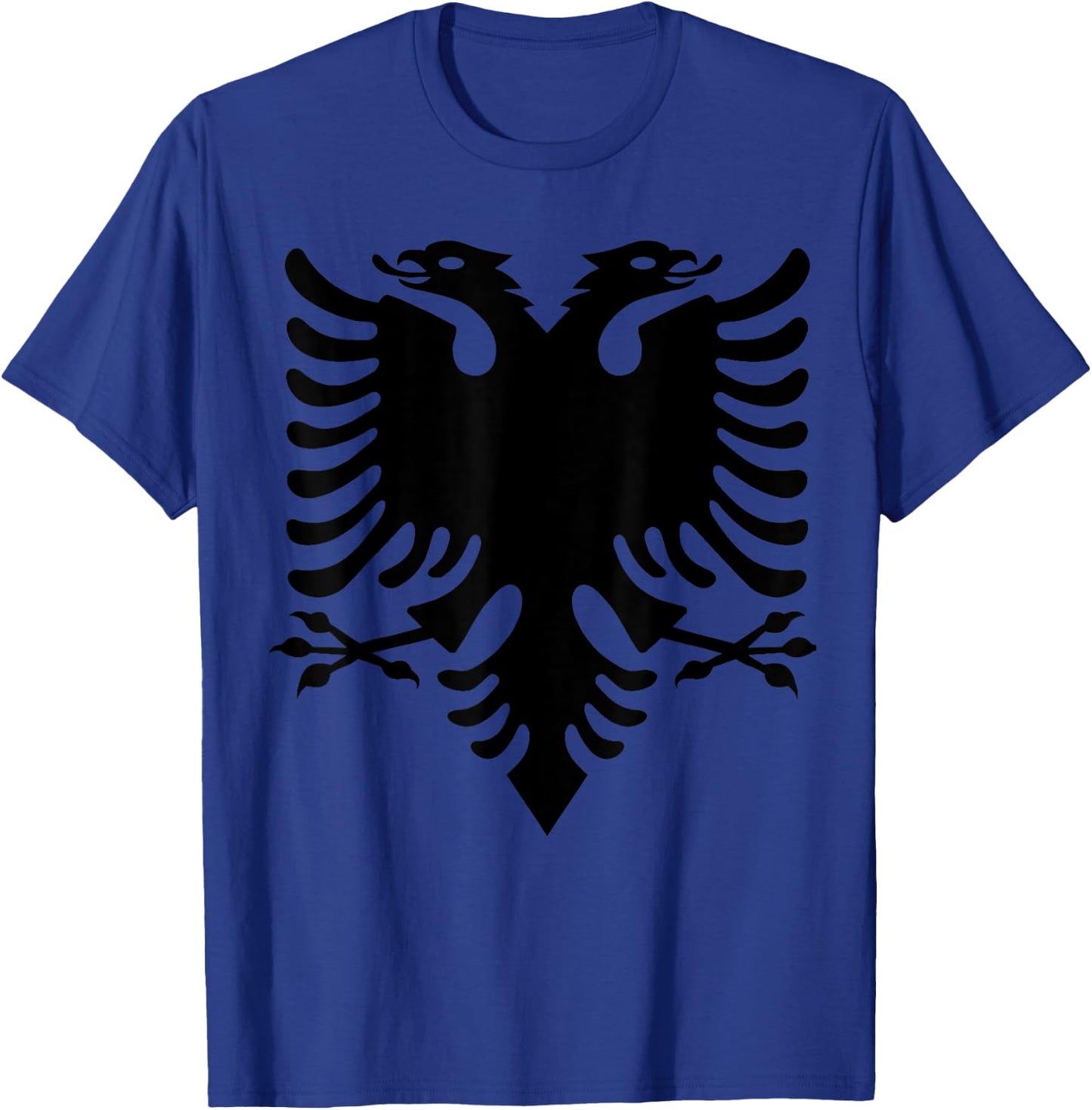 Albanian Flag Eagle Double Red Albania Shqipe Kosovo T-Shirt - T-Shirt | Royal