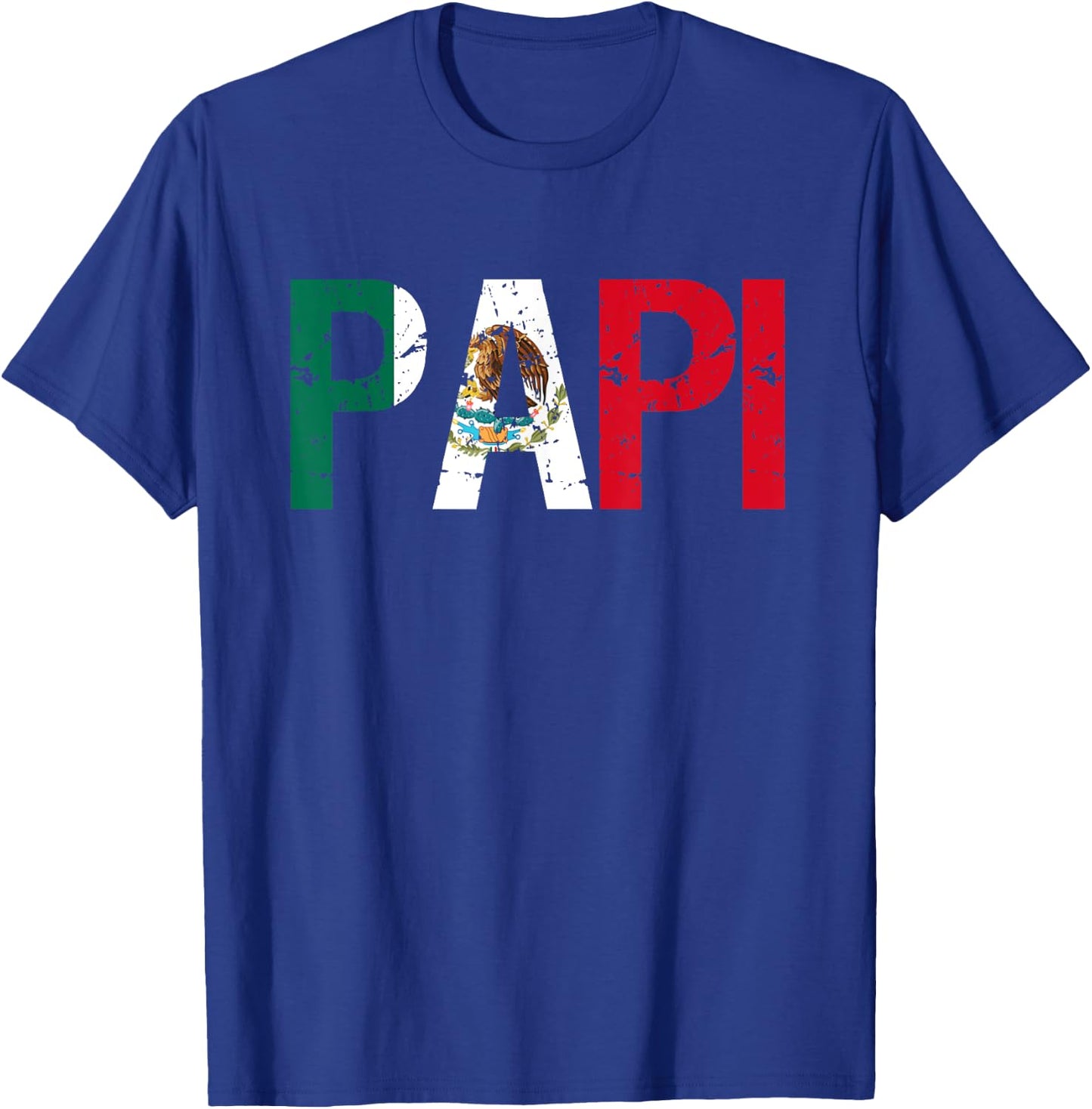 regalos del dia del padre Papi Mexican Flag T-Shirt - T-Shirt | Royal