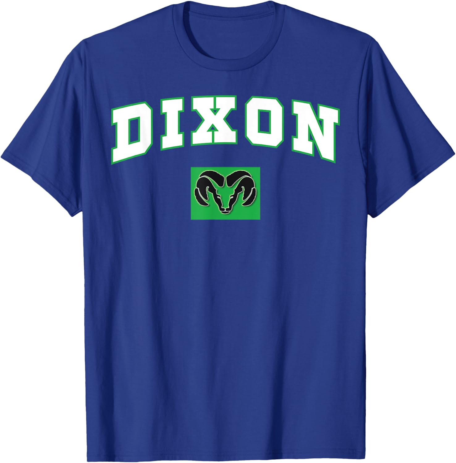 Dixon High School Rams C2 T-Shirt - T-Shirt | Royal