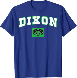 Dixon High School Rams C2 T-Shirt - T-Shirt | Royal