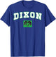 Dixon High School Rams C2 T-Shirt - T-Shirt | Royal
