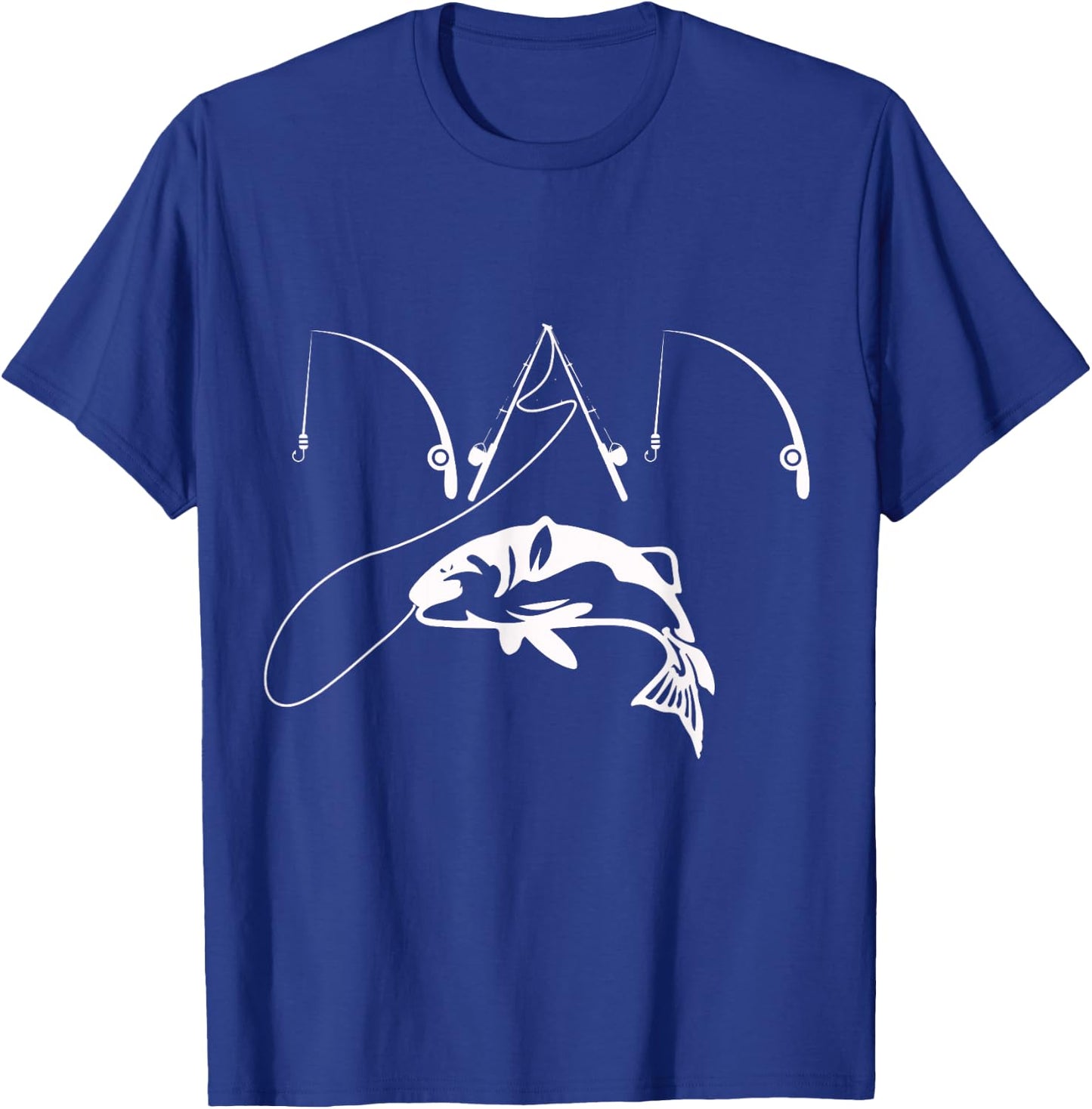 Dad Fishing Fisherman Daddy Fathers Day gift Shirt T-Shirt - T-Shirt | Royal