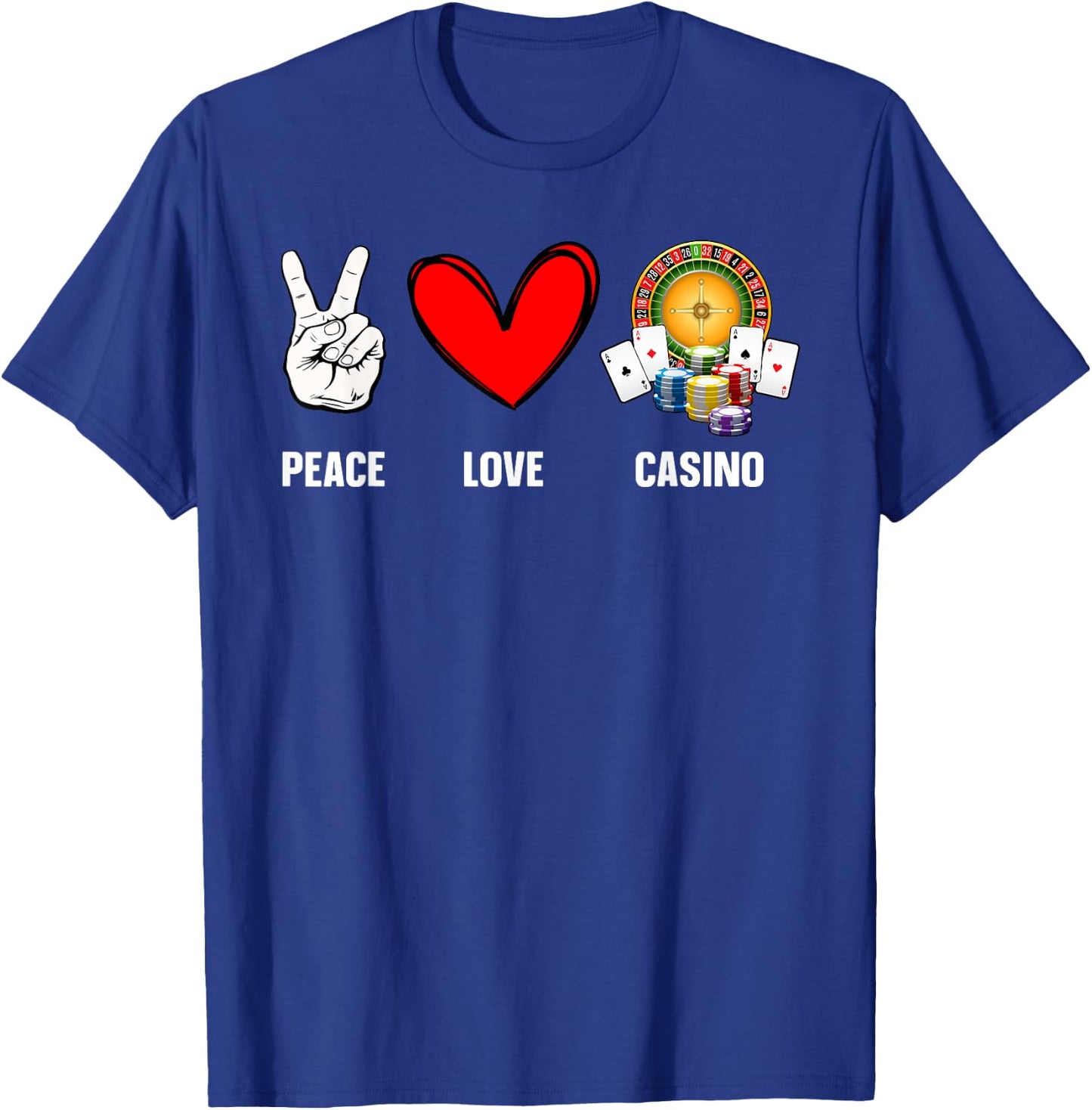 Funny Casino Design Women Gambling Lover Gambler T-Shirt - T-Shirt | Royal