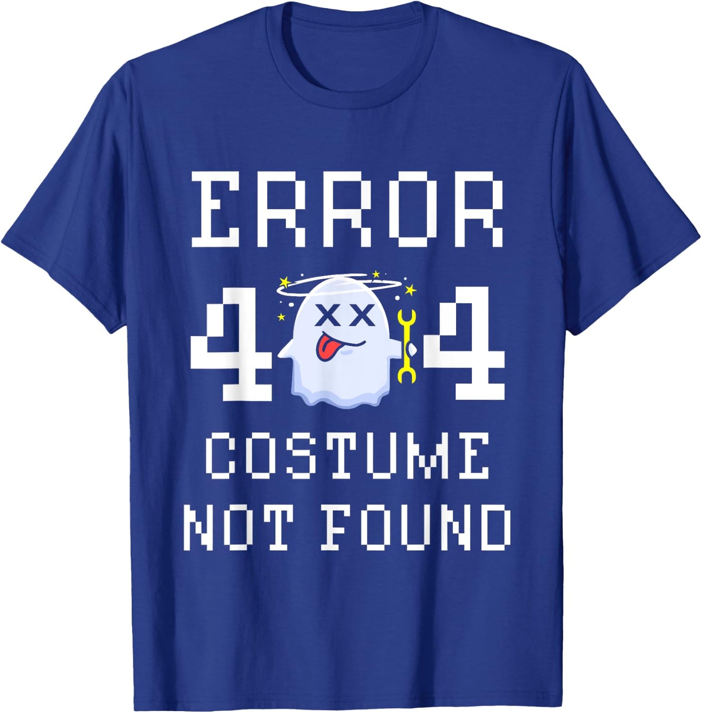 Error 404 Costume Not Found Gamer Halloween T-Shirt - T-Shirt | Royal
