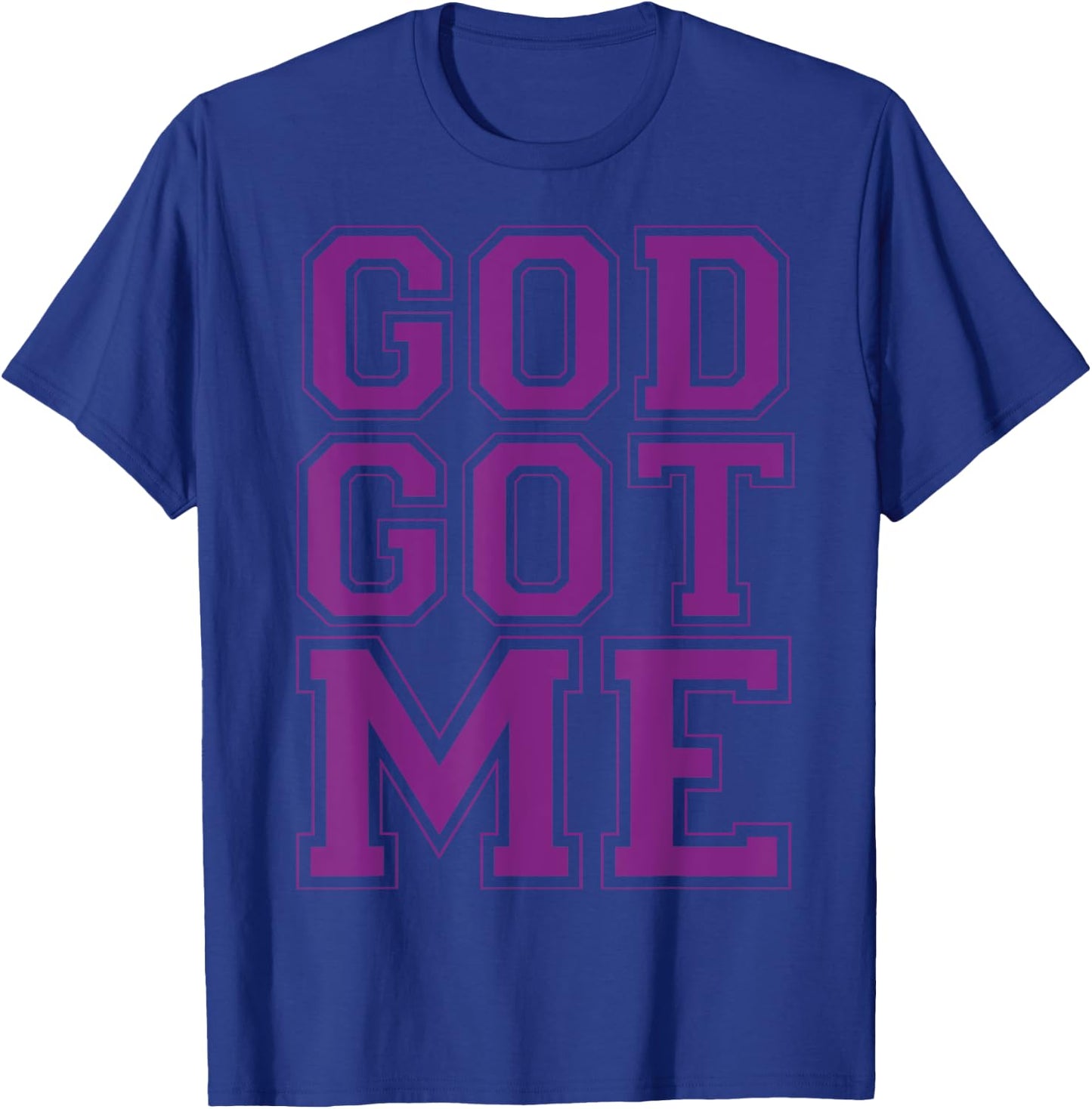 Christian T Shirts God Got Me (Purple) T-Shirt - T-Shirt | Royal