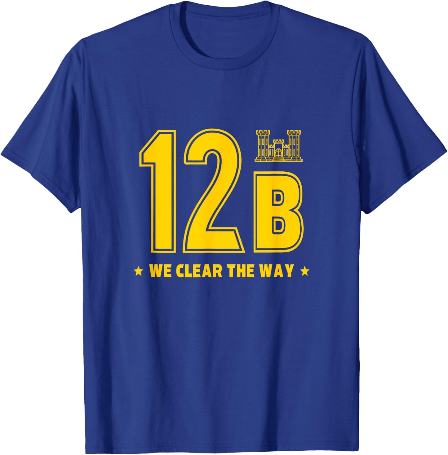 12 Bravo Army Combat Engineer Soldier T-Shirt - T-Shirt | Royal