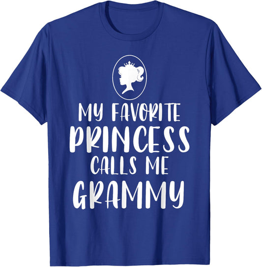 Mother's Day My Favorite Princess Calls Me Grammy Xmas T-Shirt - T-Shirt | Royal