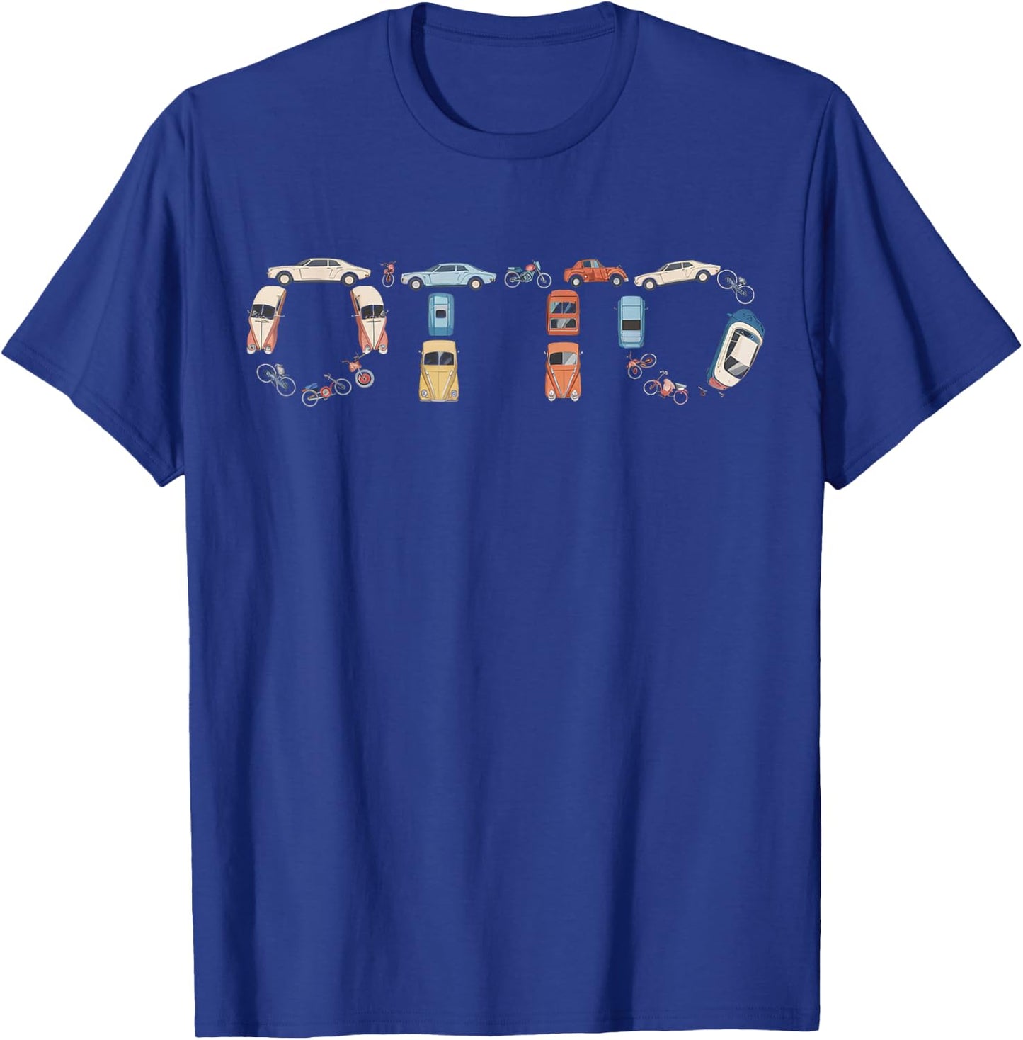 Otto Custom Name Personalized Classic Cars Boys Women Men T-Shirt - T-Shirt | Royal