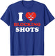 I Love Blocking Shots Funny 5 Hole Hockey Player Ice Hockey T-Shirt - T-Shirt | Royal