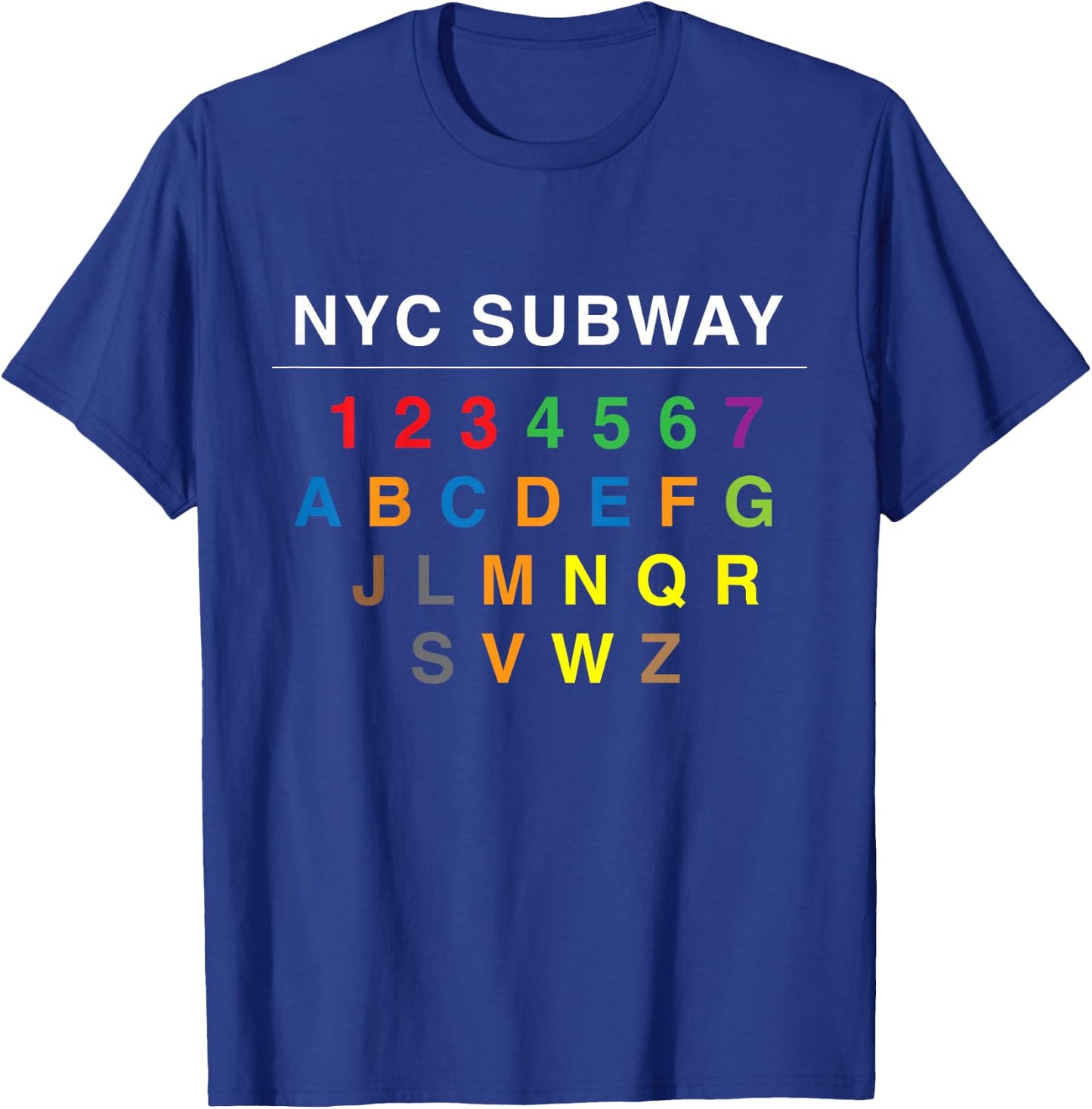 NYC Subways for Kids T-Shirt - T-Shirt | Royal