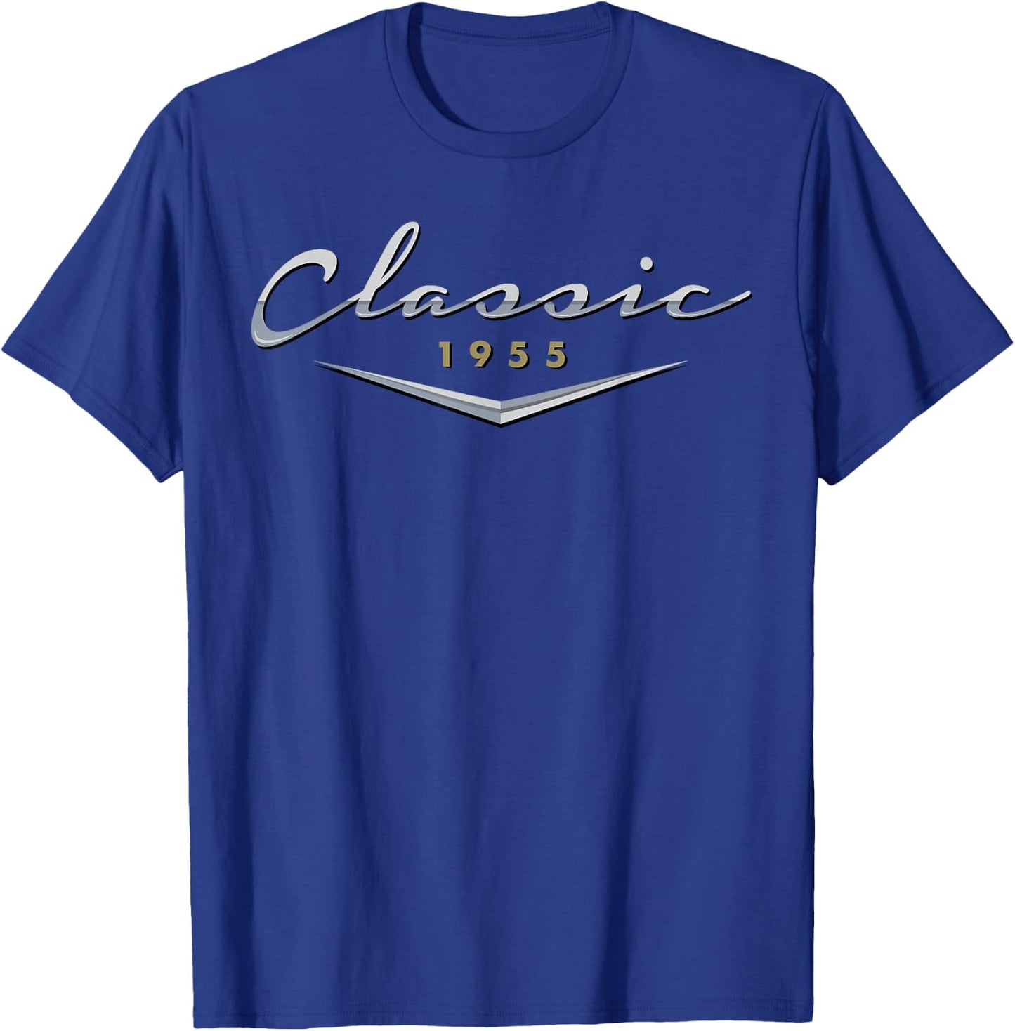 Vintage Classic 1955 Birthday Gifts for Dad, Husband T-Shirt - T-Shirt | Royal