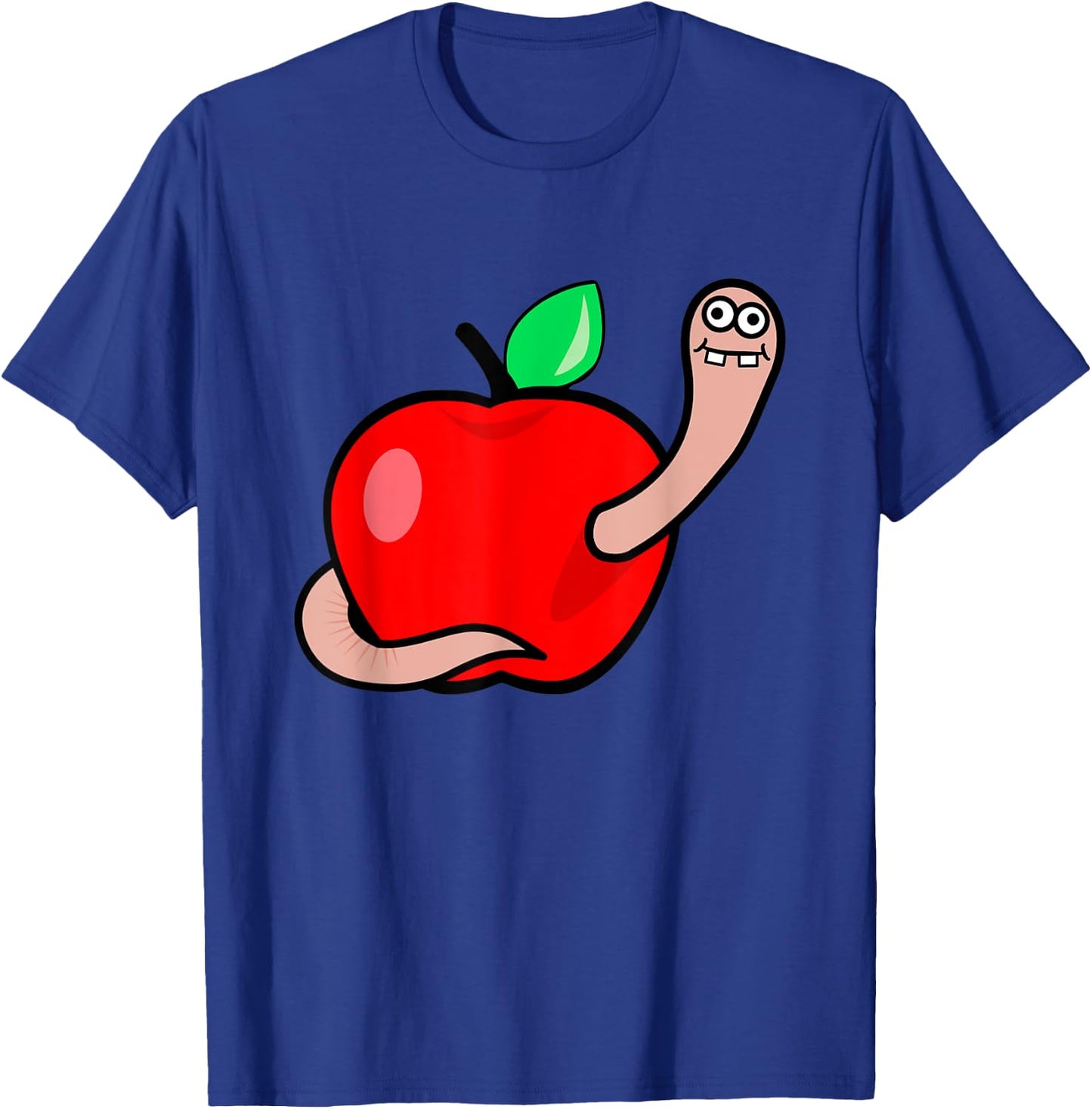 Worm in apple Gift shirt T-Shirt - T-Shirt | Royal