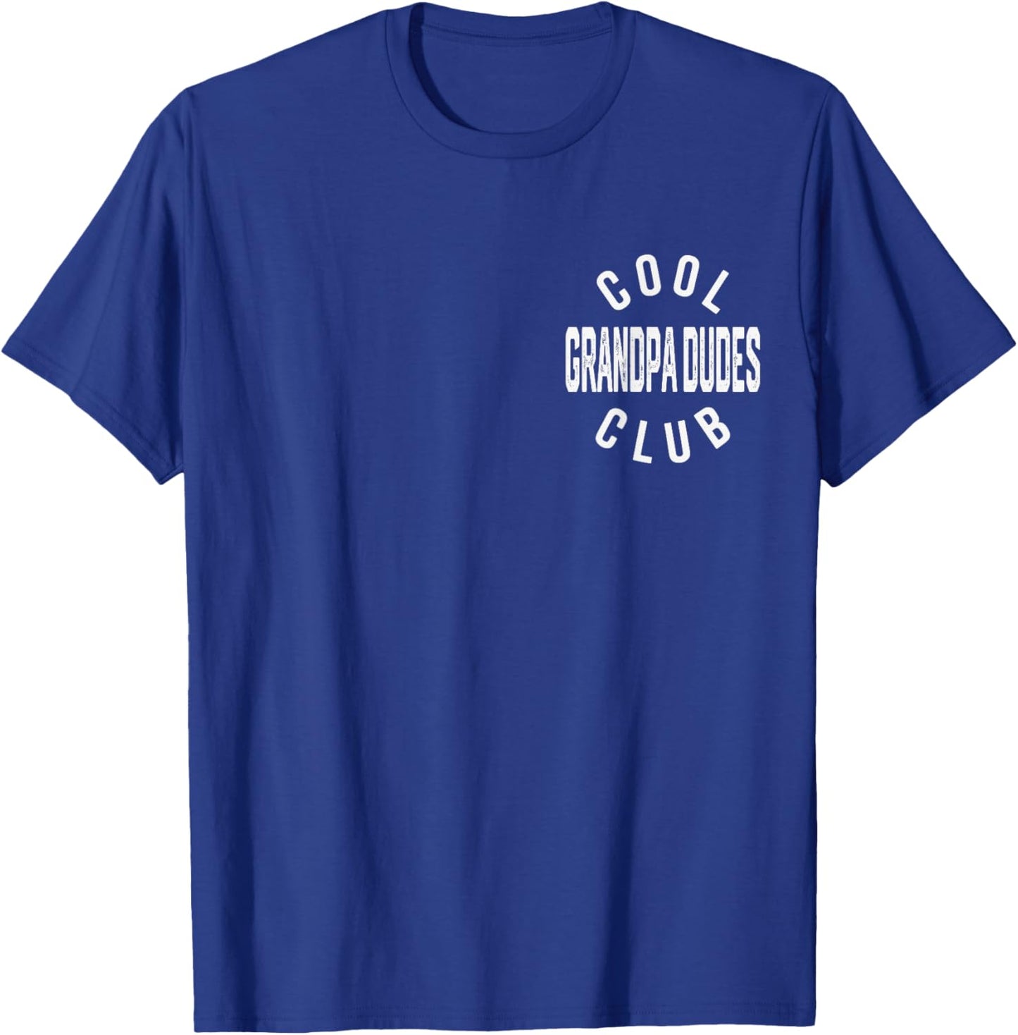 Cool Grandpa Dudes Club Retro Vintage Graphic T-Shirt - T-Shirt | Royal