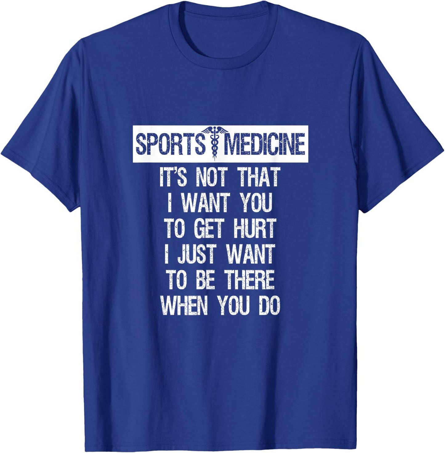 Sports Medicine Graphic Funny T-Shirt - T-Shirt | Royal