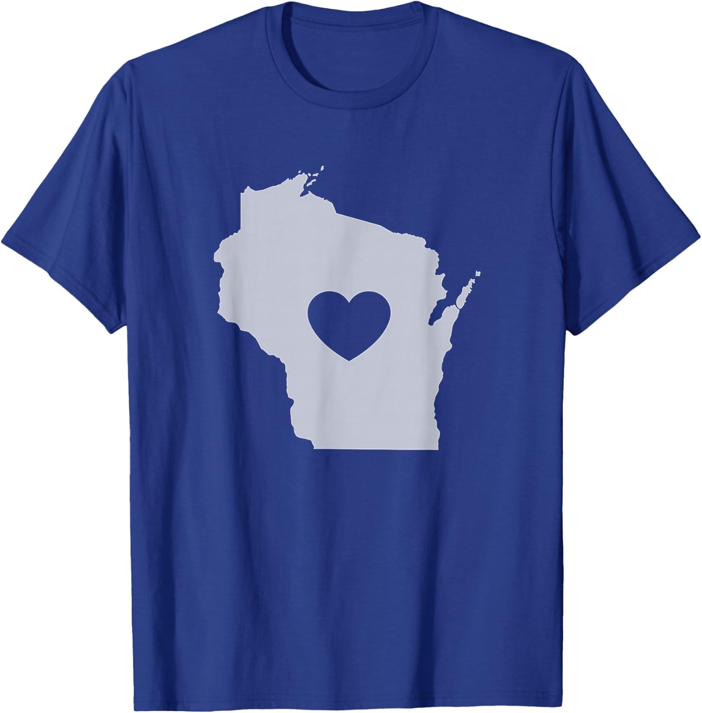The Official Wisconsin Love Heart T-Shirt - T-Shirt | Royal
