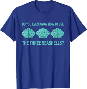 Three Seashells Demolition Man Meme Gift T-Shirt - T-Shirt | Royal