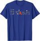 Saint Louis Red Cardinal Bat Font Design T-Shirt - T-Shirt | Royal