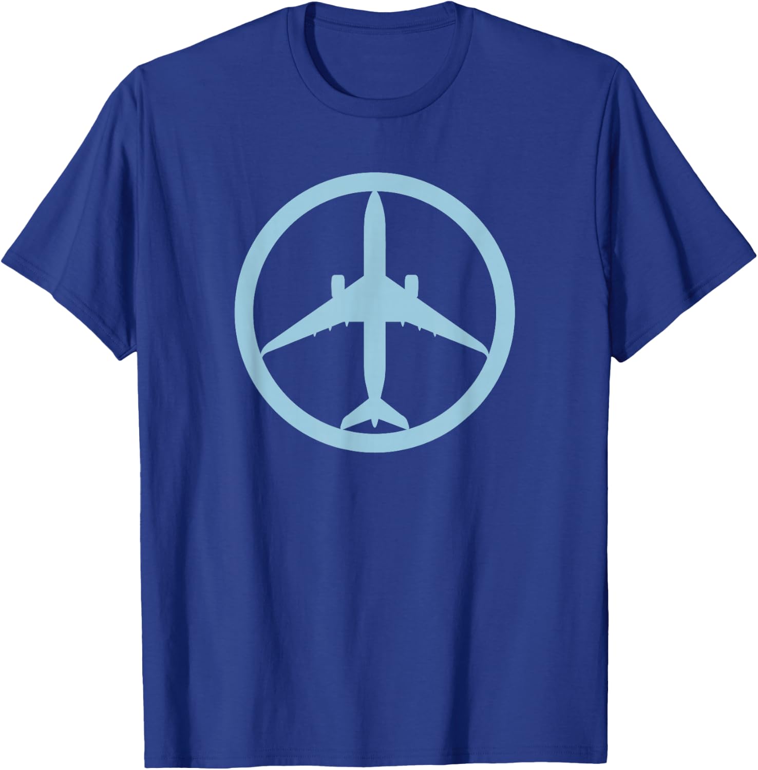 Airbus A350 (Blue) Jet Airplane Pilot Aviation T-Shirt - T-Shirt | Royal