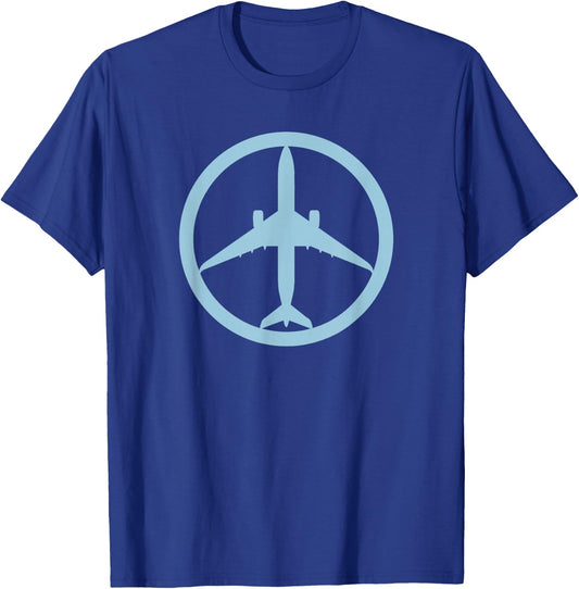 Airbus A350 (Blue) Jet Airplane Pilot Aviation T-Shirt - T-Shirt | Royal
