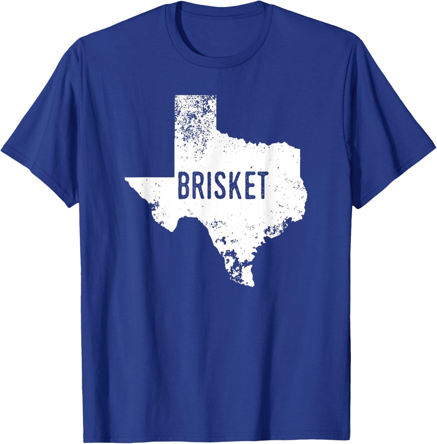 Texas State Brisket Shirt TX Love Home BBQ Distressed T-Shirt - T-Shirt | Royal