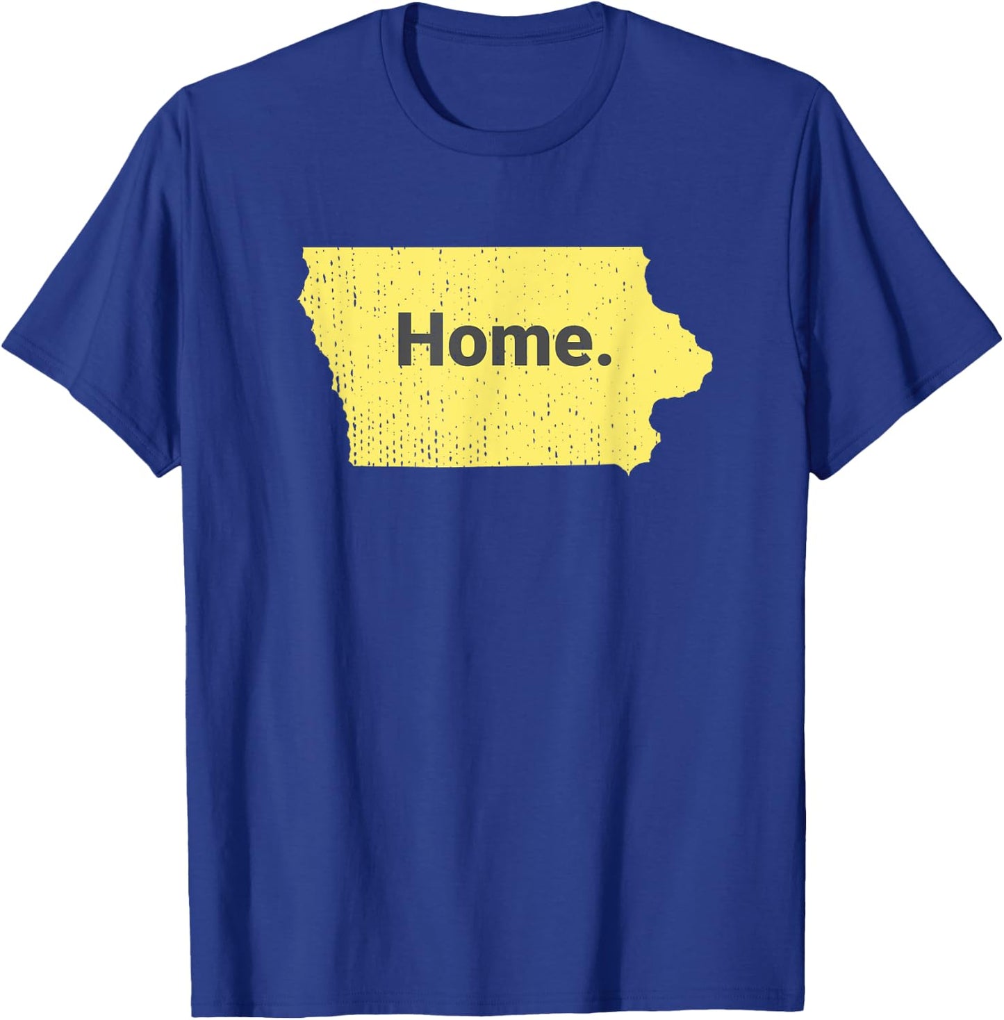Distressed Iowa Home T-Shirt - T-Shirt | Royal