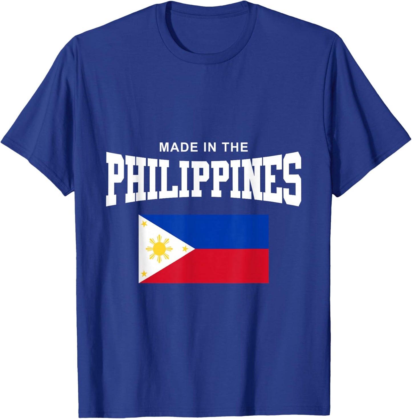 Filipino Flag Made In The Philippines T-Shirt - T-Shirt | Royal