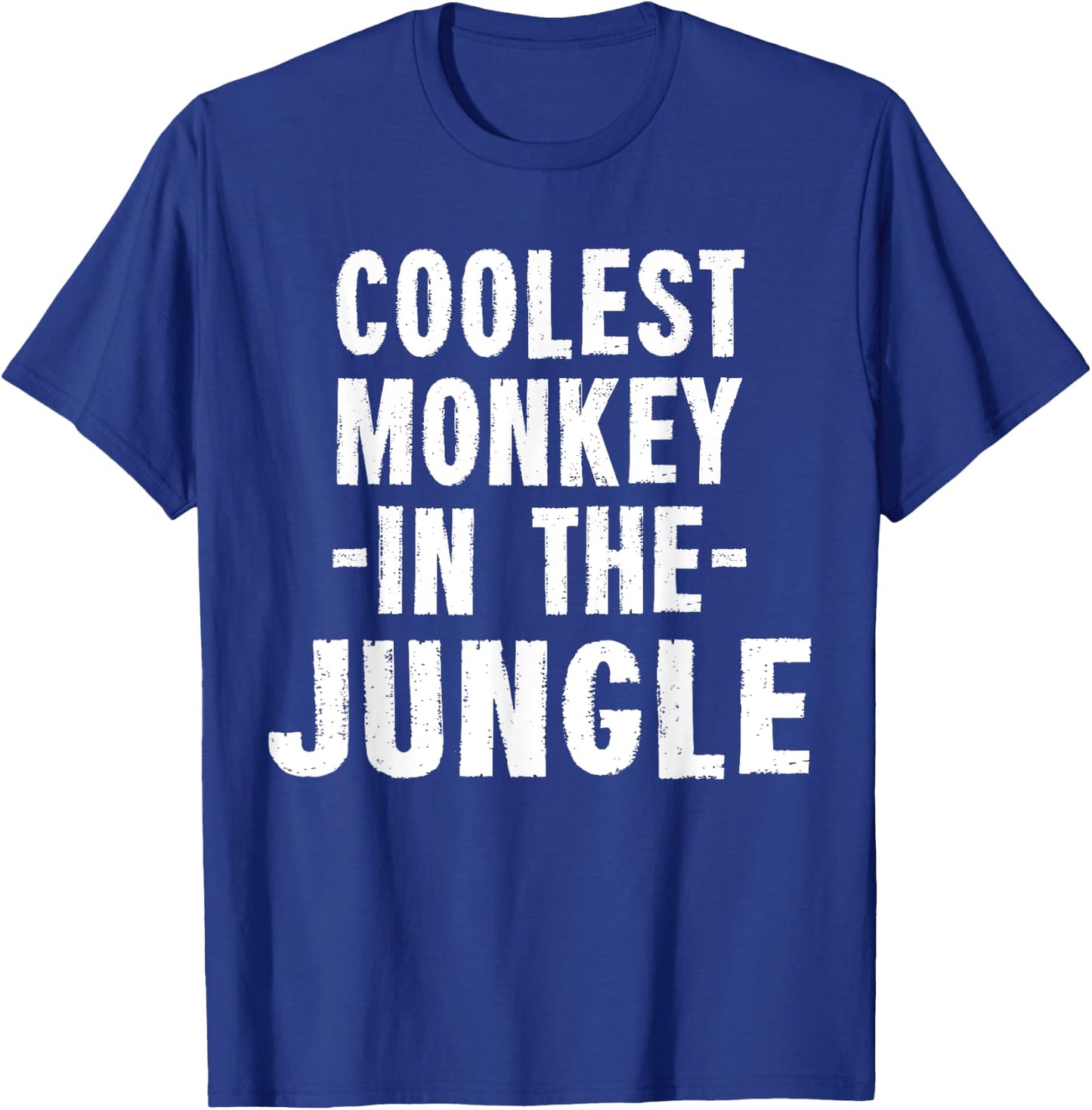 Coolest Monkey In The Jungle Ironic Odds T-Shirt - T-Shirt | Royal