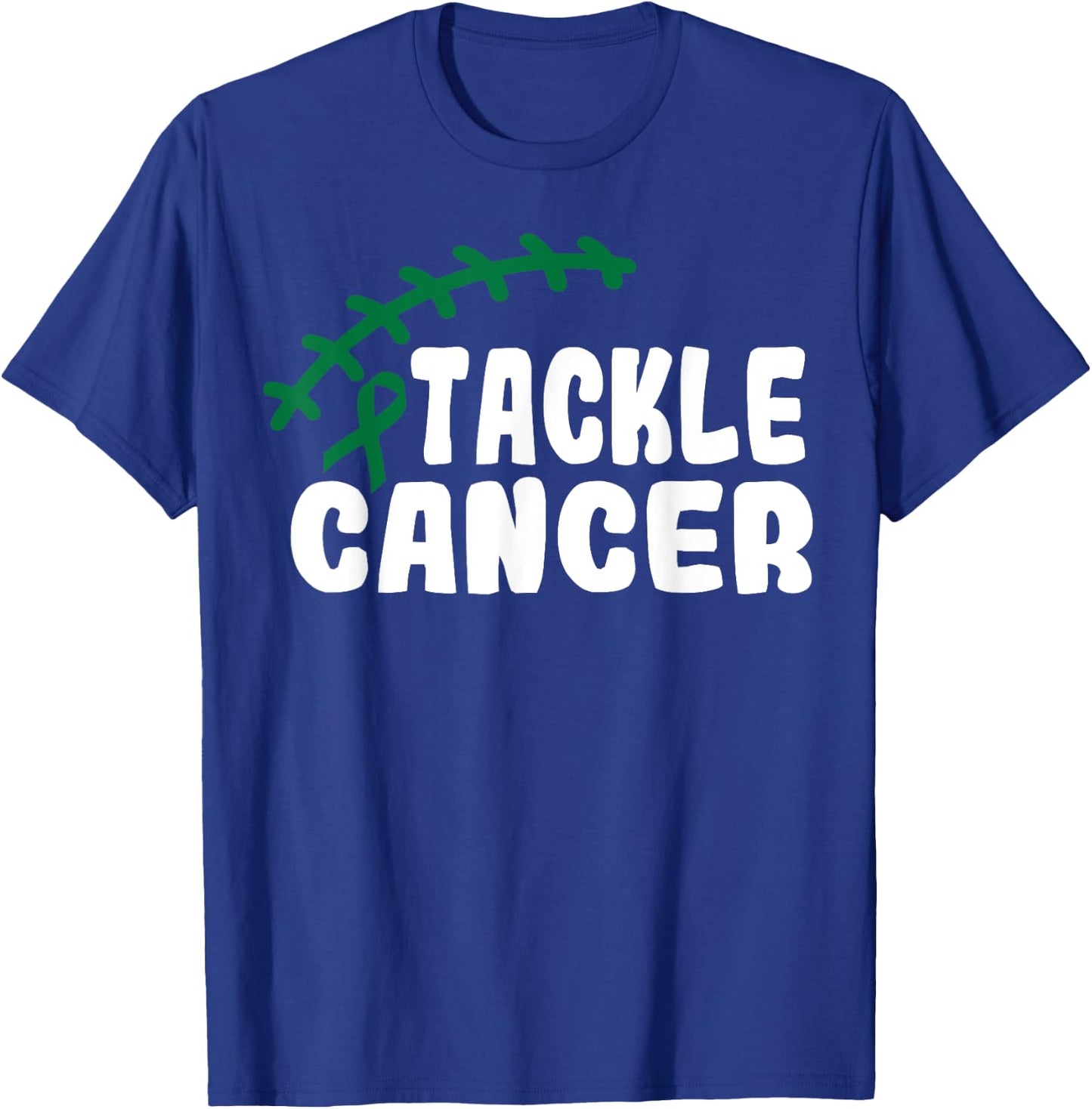 Tackle Liver Cancer Shirt For Football Lovers Fans T-Shirt - T-Shirt | Royal