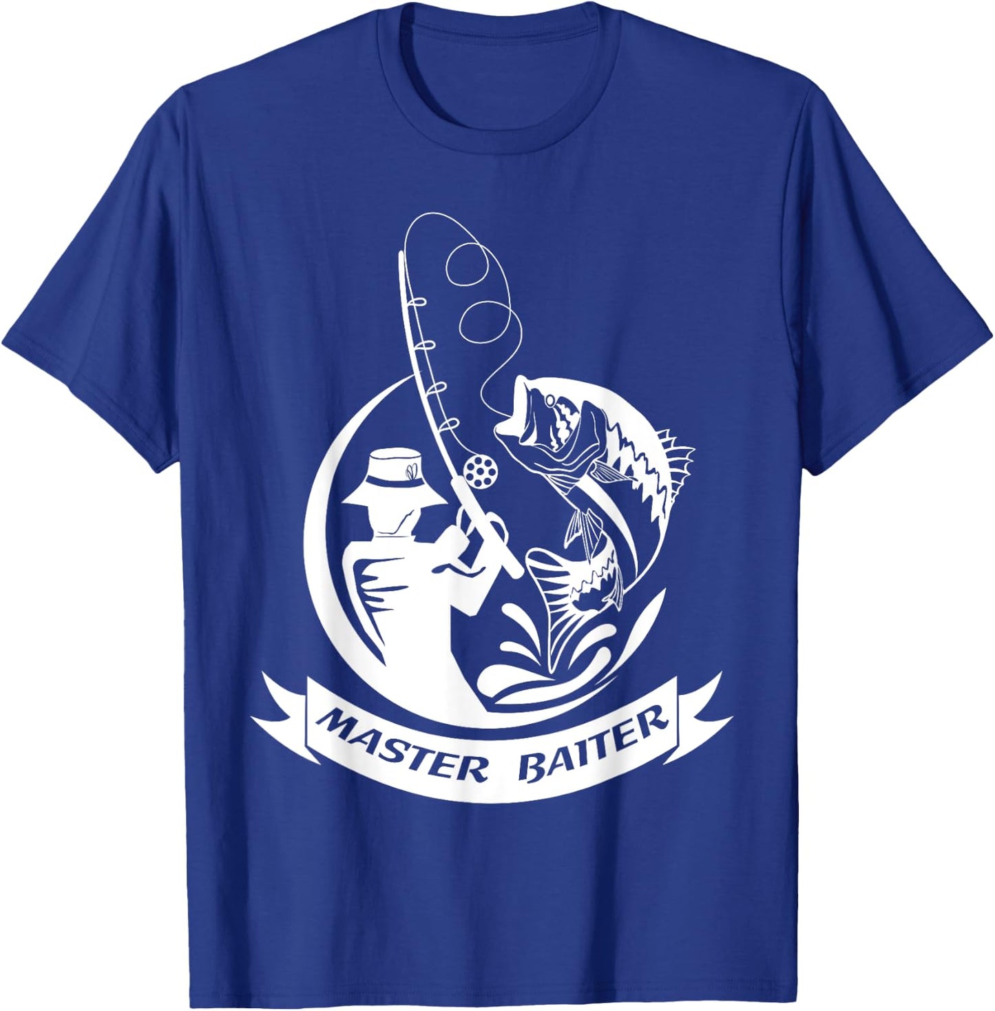 Master Baiter Fishing Hook - Funny Fisherman Gift T-Shirt - T-Shirt | Royal