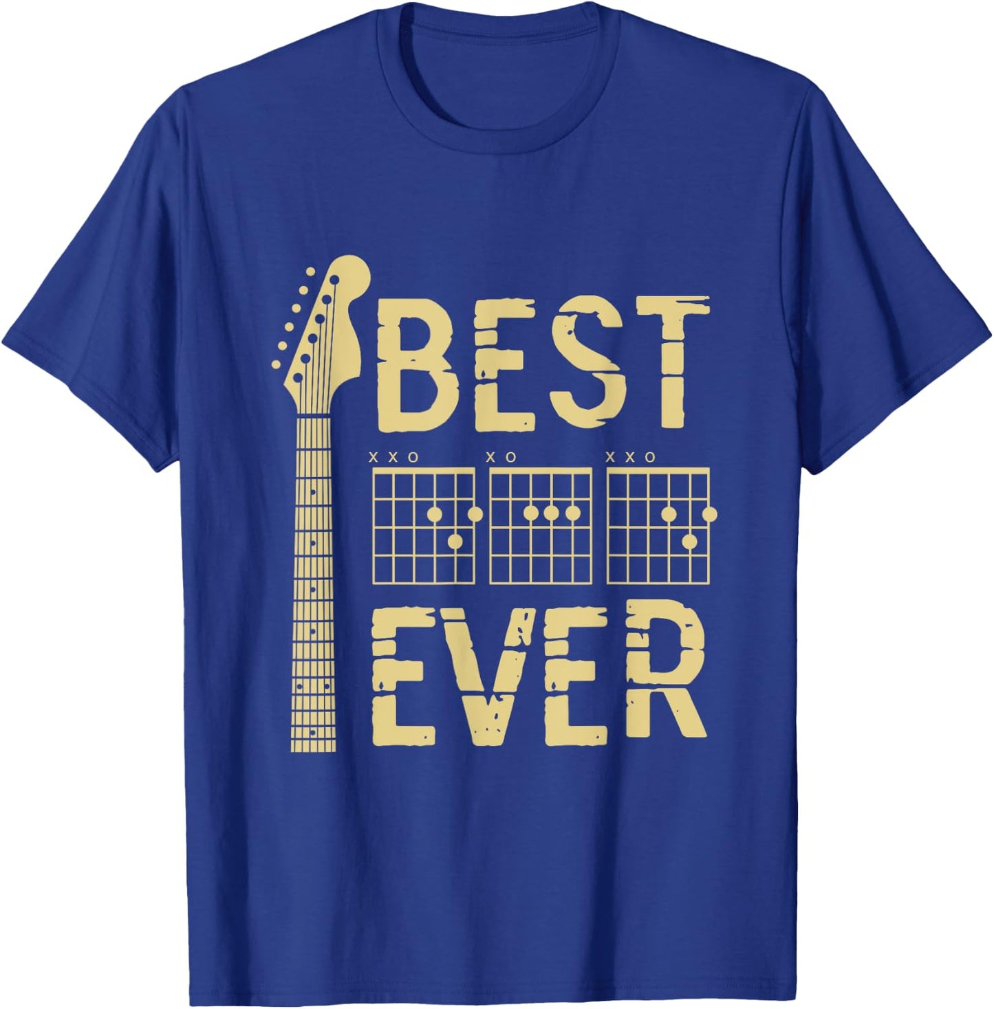 Guitarist Father Best Dad Ever D A D Chord Gifts Guitar T-Shirt - T-Shirt | Royal