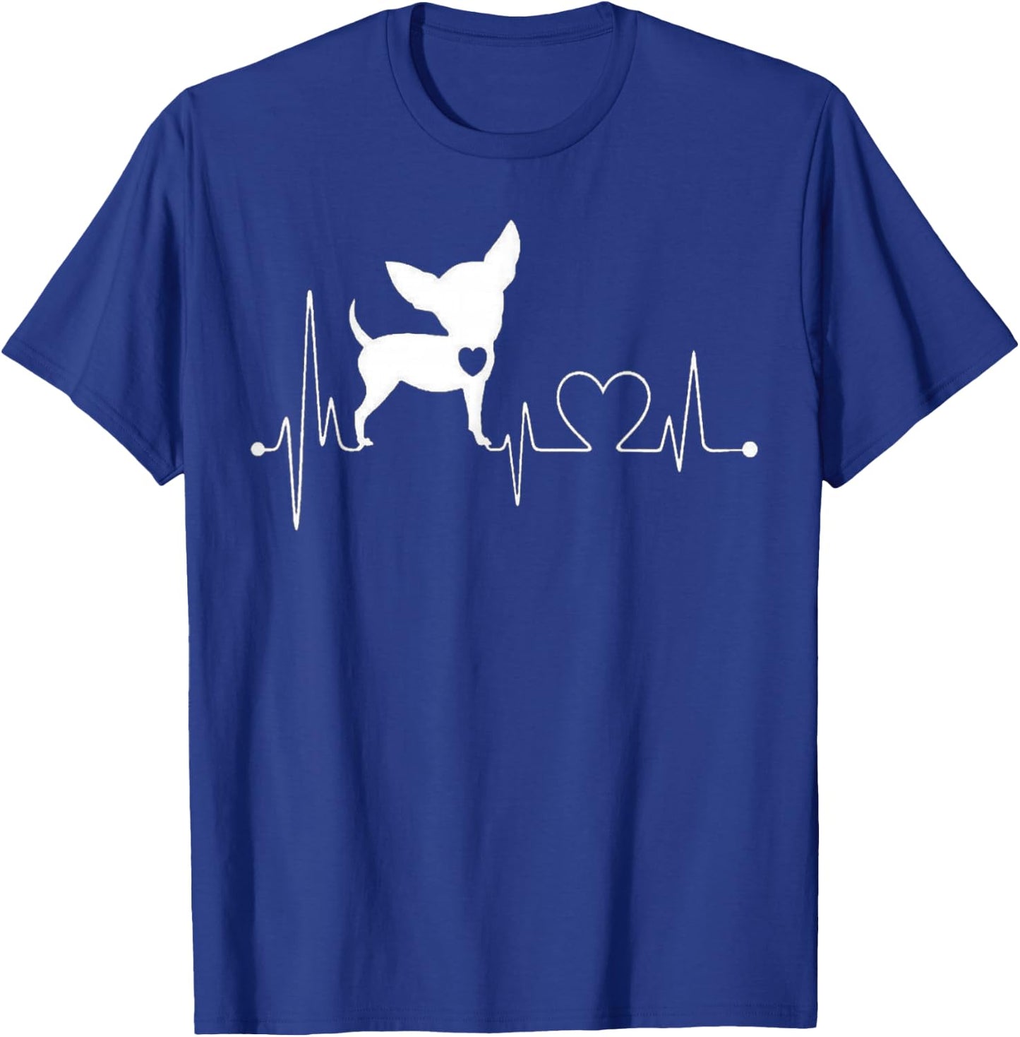 Cute Chihuahua Dog Heartbeat women kids T-Shirt - T-Shirt | Royal