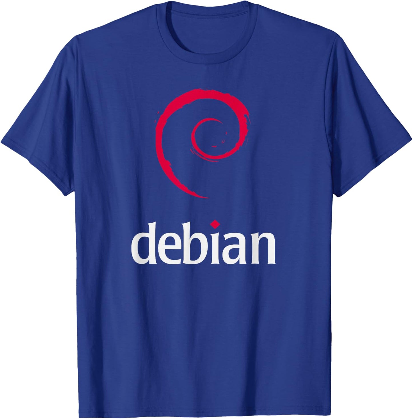 Linux Lover Debian Tagline Spiral Logo OpenSource Os T-Shirt - T-Shirt | Royal