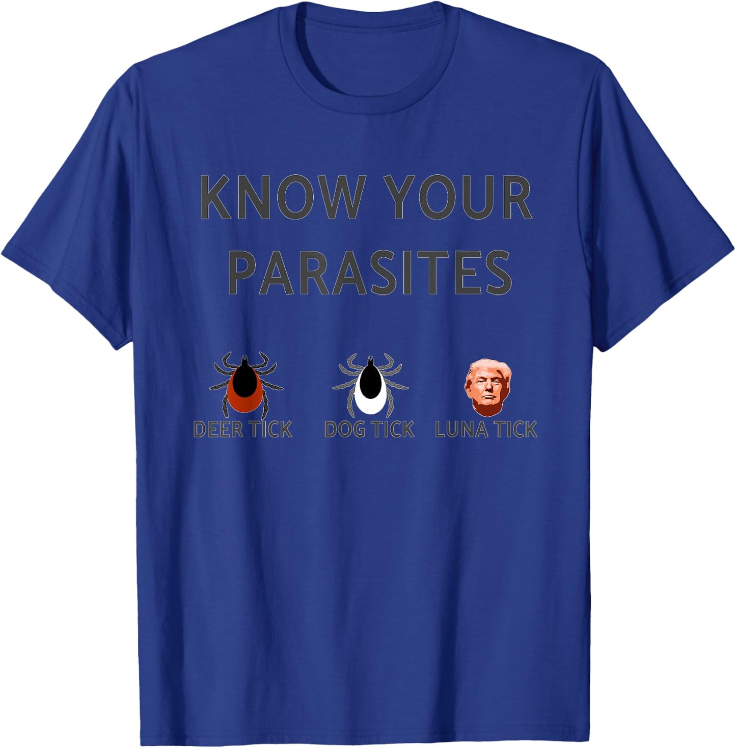 Know Your Parasites | Anti-Trump RESIST T-Shirt - T-Shirt | Royal